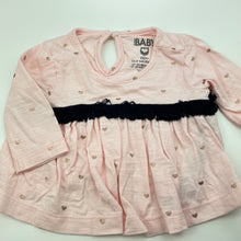 Load image into Gallery viewer, Girls Cotton On, pink cotton long sleeve top, GUC, size 000,  