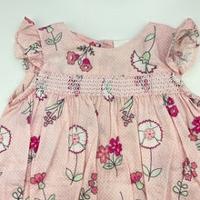 Load image into Gallery viewer, Girls Jack &amp; Milly, lightweight cotton floral dress, FUC, size 000, L: 35cm