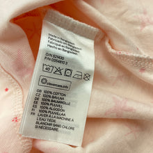 Load image into Gallery viewer, Girls H&amp;M, pink cotton t-shirt / top, starfish, GUC, size 0,  