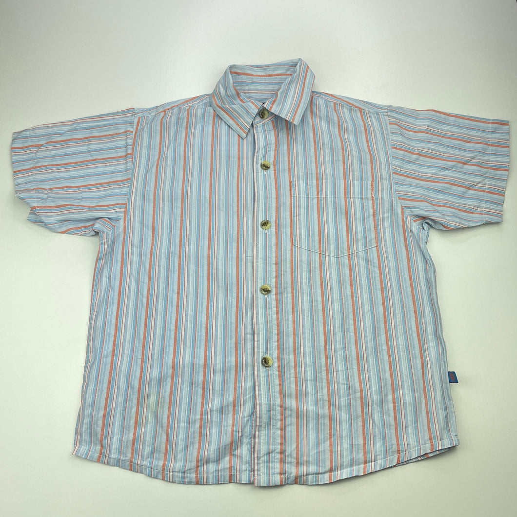 Boys Urban, striped cotton short sleeve shirt, FUC, size 6,  