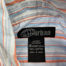 Load image into Gallery viewer, Boys Urban, striped cotton short sleeve shirt, FUC, size 6,  