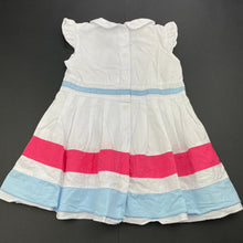 Load image into Gallery viewer, Girls Bebe by Minihaha, cotton casual dress, light marks on collar, FUC, size 1, L: 41cm
