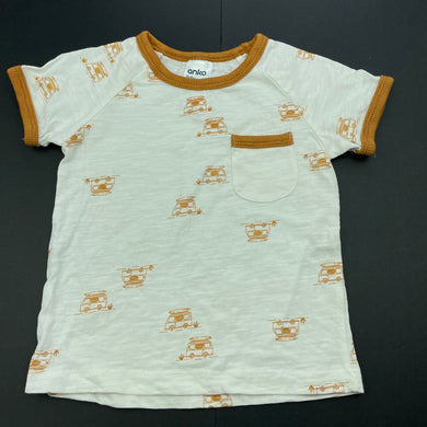 Boys Anko, cotton t-shirt / top, combi van, EUC, size 00,  