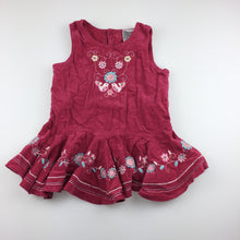 Load image into Gallery viewer, Girls Baby Baby, cute cotton corduroy embroidered party dress, GUC, size 0