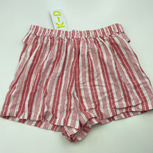 Load image into Gallery viewer, Girls KID, red stripe linen / viscose shorts, elasticated, NEW, size 10,  