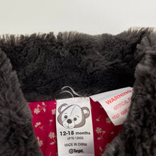 Load image into Gallery viewer, Girls Target, soft feel faux fur jacket / coat, poppers, GUC, size 1,  