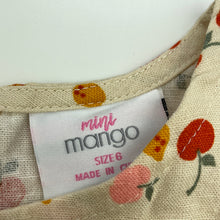 Load image into Gallery viewer, Girls Mango, linen / viscose casual dress, EUC, size 6, L: 70cm