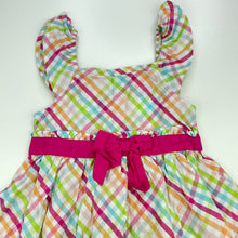 Load image into Gallery viewer, Girls Gymboree, checked lightweight cotton party dress, GUC, size 2, L: 50cm