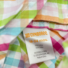 Load image into Gallery viewer, Girls Gymboree, checked lightweight cotton party dress, GUC, size 2, L: 50cm