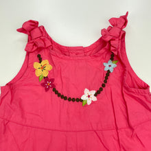 Load image into Gallery viewer, Girls Gymboree, embroidered lightweight cotton dress, mark lower front, FUC, size 2, L: 49cm