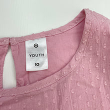 Load image into Gallery viewer, Girls Target, lined pink cotton playsuit, GUC, size 10,  