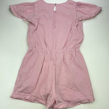 Load image into Gallery viewer, Girls Target, lined pink cotton playsuit, GUC, size 10,  