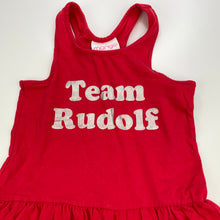 Load image into Gallery viewer, Girls Mango, red Christmas casual dress, FUC, size 3, L: 52cm