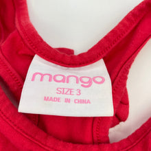 Load image into Gallery viewer, Girls Mango, red Christmas casual dress, FUC, size 3, L: 52cm