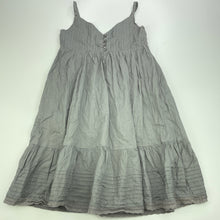 Load image into Gallery viewer, Girls Kids Stuff, lined lightweight cotton summer dress, GUC, size 6, L: 66cm