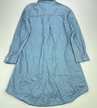 Load image into Gallery viewer, Girls Target, chambray cotton casual dress, GUC, size 9, L: 67cm