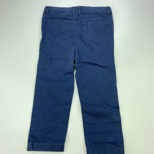 Boys Fun Spirit, navy cotton pants, adjustable, Inside leg: 33cm, GUC, size 2,  