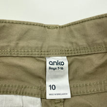 Load image into Gallery viewer, Boys Anko, stretch cotton chino pants, adjustable, Inside leg: 63cm, EUC, size 10,  