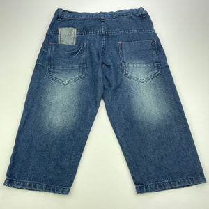 Boys Max Boys, cropped denim pants, adjustable, Inside leg: 35cm, FUC, size 8-9,  