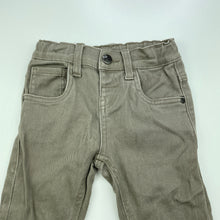 Load image into Gallery viewer, Boys Kids &amp; Co, stretch denim pants, adjustable, Inside leg: 39cm, GUC, size 2,  