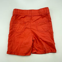 Load image into Gallery viewer, Boys Baby Berry, orange cotton shorts, elasticated, EUC, size 0,  