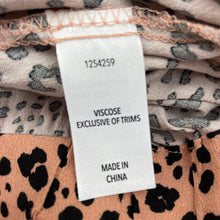 Load image into Gallery viewer, Girls KID, leopard print tie front cropped shirt, EUC, size 8,  
