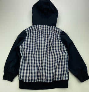 Boys OK.OU, lined lightweight hooded jacket, EUC, size 4-5,  
