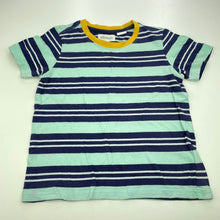 Load image into Gallery viewer, Boys Milkshake, striped cotton pyjama t-shirt / top, FUC, size 5,  