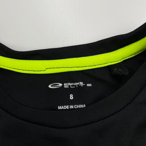 Boys Elite Action Sports, black sports / activewear top, EUC, size 8,  