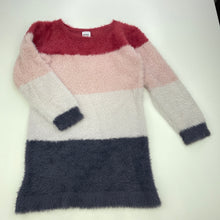 Load image into Gallery viewer, Girls Anko, soft fluffy stretchy casual dress, GUC, size 4, L: 50cm
