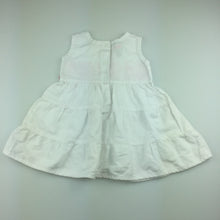 Load image into Gallery viewer, Girls Max and Tilly, cute white ramie / cotton embroidered dress, GUC, size 00
