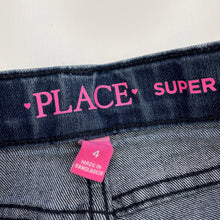 Load image into Gallery viewer, Girls The Place, super skinny stretch denim jeans, adjustable, Inside leg: 40cm, FUC, size 4,  