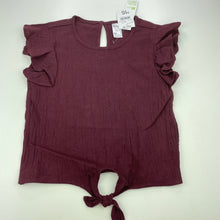 Load image into Gallery viewer, Girls Anko, crinkle cotton tie front top, NEW, size 10,  