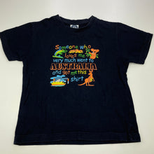 Load image into Gallery viewer, Boys AUSTRALIA, navy cotton t-shirt / top, FUC, size 4,  