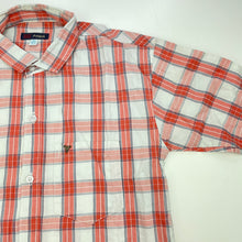 Load image into Gallery viewer, Boys Attack, checked lightweight short sleeve shirt, FUC, size 10-11,  