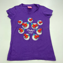 Load image into Gallery viewer, Girls Sunprints Clothing, purple cotton t-shirt / top, GUC, size 4,  