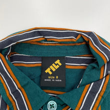 Load image into Gallery viewer, Boys Tilt, striped lightweight short sleeve shirt, GUC, size 8,  