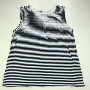 Girls Clothing & Co, navy stripe cotton summer top, FUC, size 12,  