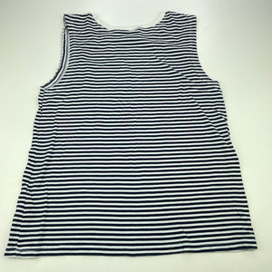 Girls Clothing & Co, navy stripe cotton summer top, FUC, size 12,  