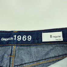 Load image into Gallery viewer, Girls GAP, embroidered denim skirt, adjustable, L: 29cm, GUC, size 8,  