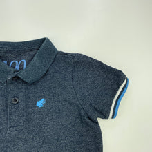 Load image into Gallery viewer, Boys Giordano Jnr, blue polo shirt / top, armpit to armpit: 31cm, EUC, size 3-4,  