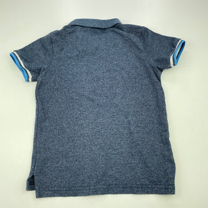 Boys Giordano Jnr, blue polo shirt / top, armpit to armpit: 31cm, EUC, size 3-4,  