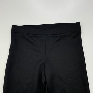 Girls K-Mart, black jazz pants, elasticated, Inside leg: 43cm, FUC, size 4,  