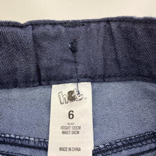 Load image into Gallery viewer, Girls H&amp;T, cropped lightweight stretch denim pants, adjustable, Inside leg: 33.5cm, EUC, size 6,  