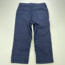 Load image into Gallery viewer, Girls H&amp;T, cropped lightweight stretch denim pants, adjustable, Inside leg: 33.5cm, EUC, size 6,  