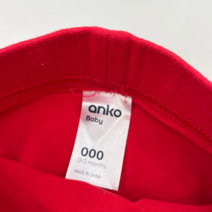 unisex Anko, Christmas nappy cover / bloomers, EUC, size 000,  