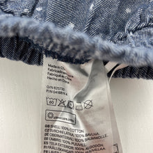 Load image into Gallery viewer, Girls H&amp;M, organic cotton pants / bottoms, elasticated, EUC, size 000,  