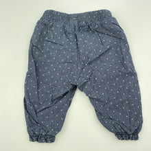 Load image into Gallery viewer, Girls H&amp;M, organic cotton pants / bottoms, elasticated, EUC, size 000,  