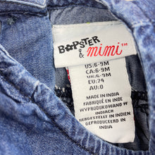 Load image into Gallery viewer, Girls BOPSTER &amp; mimi, cotton casual dress, elephant, GUC, size 0, L: 37cm