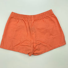 Load image into Gallery viewer, Girls coral, lightweight cotton shorts, elasticated, FUC, size 1,  